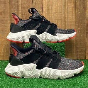 NEW adidas CQ3022 Prophere Black Solar Red Sneakers Mens SZ 7